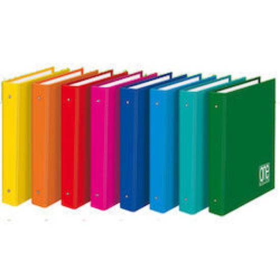 Immagine di Raccoglitore A5 OneColor dorso 3cm 4 anelli  18x22cm colori assortiti